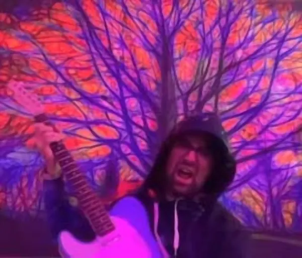 Cool Gool Music guitar student Artem Arustamov with their electric guitar, London SE16