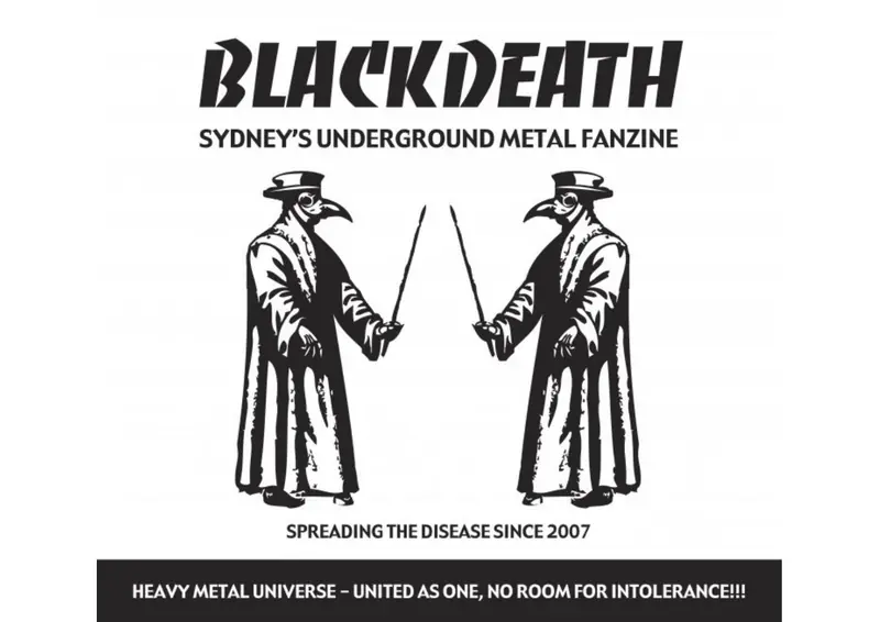 Black Death zine, page 1