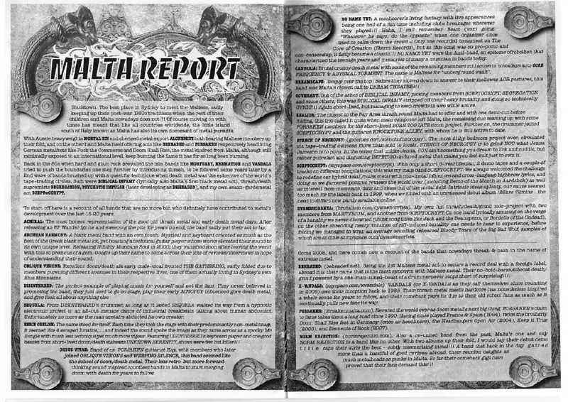 Black Death zine, page 2