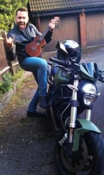 Paul Gill, a ukulele student of guitar teacher Malcolm Callus in Rotherhithe, London