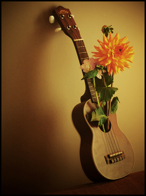 Ukulele in the Cool Gool studio