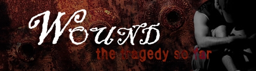 Wound trip-hop doom-rock band banner
